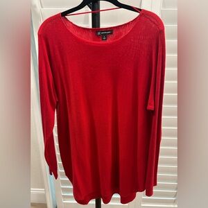 INC International Concepts red Knit sweater